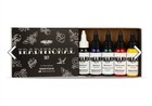 Dynamic Color Co  Traditional Tattoo Ink Set - 1oz Bottles  Black  White  Red  B