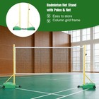 Portable Badminton Net With Pole For Volleyball  Badminton For Garden  Indoor