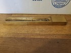 Solid Bronze Letter Opener W desk Base Unmarked Manufacturer Vintage