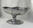 Vtg Arthur Court Grape   Leaf Raised Centerpiece Bowl Cast Aluminum  Signed 2002