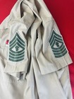 Vtg Korean War Usmc Uniform Set Mgysgt Eod Khaki Shirt Pants Belt Ribbons 1950s