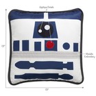Lambs   Ivy Star Wars Signature R2d2 White blue Decorative Throw Pillow