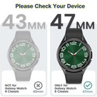 Screen Protector Case Bezel Ring Cover For Samsung Galaxy Watch 6 Classic 47mm