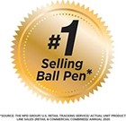 Pack Of 10 Ballpoint Pen - Black Ink Ball Point Pens For Office Writing School