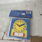 Set Of 10 Wipe Clean Clocks - Children s Small Learning Time Teaching Toy New