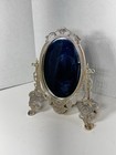 Vintage Silver Plated Mirror Ornate Vanity Table Mirror