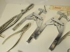 Vintage Doctor Medical Surgical Tools Lot Syringe Needles Cutters Pliers Clamps