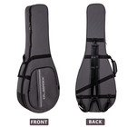 Crossrock 5-string Banjo Foam Case-lightweight Gray Gig Bag For Resonator Banjos