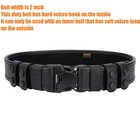 Basket Weave Duty Belt W hook Lining Tri-release Buckle 4 Keepers 2  Police L   