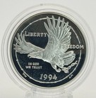 1994 U s  Veterans Commemorative Silver Dollars Three-coin Proof  Set W coa