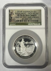 2014 P Australia Kangaroo High Relief 1 Oz Silver Coin Ngc Pf 70 With Box   Coa