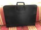  Faux Leather Art Artist Portfolio Case With 10 Clear Plastic Sleeves