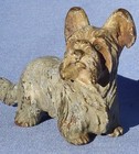 Bronze Skye Silky Papillon Terrier Austria Vienna Mark Dog Figurine