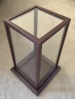 Mahogany Wood   Glass Souvenir Display Case  Football Not Included   One Owner 