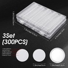 300 Pcs Clear Plastic Coin Capsules  5 Size  17 20 25 27 30mm  Holders   
