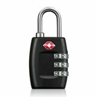 4x Tsa Approved Luggage Lock Travel 3 Digit Combination Suitcase Padlock Reset