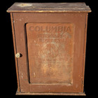 Antique Columbia Veterinary Remedies Advertise Apothecary Medicine Cabinet Sign