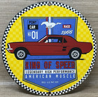 Vintage Ford Mustang Porcelain Sign Gas Automobile Service Motor Co Tucks Dealer