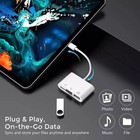 Tf Sd Card Adapter Camera Reader 2 In 1 For Iphone 14 13 12 11 X Xs Xr 8 7 Ipad