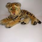 Vintage 1950s Large Steiff Reclining Tiger Mohair Chest Tag
