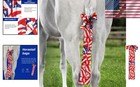 Fashionable Breathable Horse Tail Bag - 22  Adjustable Protection With Flag Grid