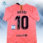 Lionel Messi Autographed Fc Barcelona 2018 2019 3rd Away Jersey W  Coa Beckett