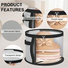 Oversized Clear Hat Storage Bag  Holds Up To 7 Caps Cowboy Hat Organizer Storage