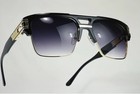Designer Men Sunglasses Fashion Square Gold Hip Hop Model New Style Shades Blue