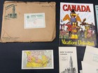 1948 Canadian Travel Bureau Brochure And Map Lot