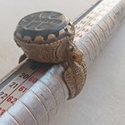 Extremely Rare Roman Era Bronze Ancient Ring With Beautiful Engraved Authentic