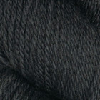 Badger Dk Yarn Skein Soft Wool Blend Knitting Crochet Charcoal Black Fiber