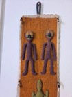Rare Nigerian Yoruba Beaded Diviner Wall Hanging     55  Twins   Lizard Motif     Af