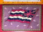 South Australia Antique Tobacco Cigar Felt Flag World History 1890s    silks   