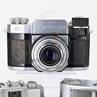 Zeiss Ikon Contaflex Ii 35mm Slr Camera Lot Tessar Novicar 45mm 50mm Lenses