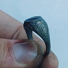 Extremely Rare Ancient Silver Antique Roman Ring Amazing Stone Bleu Old Ring
