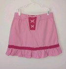 Vintage Y2k Lizzie Mcguire Brand Size 12 Pink Skirt Ruffled New Rare Logo Disney