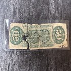 3rd Issue 1863 Fifty Cent Fractional Currency Justice   Green Reverse Low Grade 