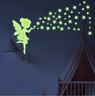 Glow In The Dark Elf Girl Wall Sticker   Kids Bedroom Nursery Decor