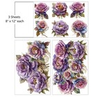 Rub On Transfers Furniture Roses And Peonies Furniture Decals Transfer Flowers