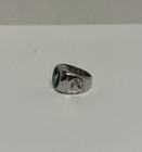 Sterling Silver 925 Star Trek Space  The Final Frontier Insignia Ring  size 9 