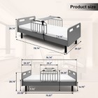 Electric Adjustable Hospital Bed With Memory Foam Mattress   Side Rails