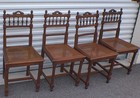 1850 s French Henery Ii Cane Chairs Set Of Four
