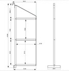 1 2 4 Pack Adjustable Cargo Shipping Container Shelving Shelf Brackets 22  X 60 