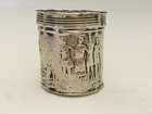 Beautiful Antique Dutch Silver Trinket ring Box C 1859 -1893