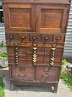 Rare   Beautiful Victorian Antique Oak Cabinet  late 1800 s 