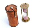 Hourglass Sand Clock Sand Timer With Thoreau s Go Confidently With Leather Case