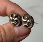 Original Biedermeier Antique Brooch  Early 19th Century Gold   Silver Schaumgold