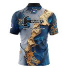 Custom Name Hammer Gold Blue Melting Pot Bowling Jersey - Size S-5xl