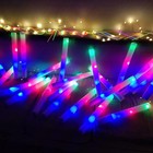 100pcs Led Light Up Foam Sticks Wave Tubes Wand 3 Modes Colorful Flashing