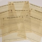 10 Vintage Train Order Forms Sepia Tone Yellow Penn Central Co Railroad Papers